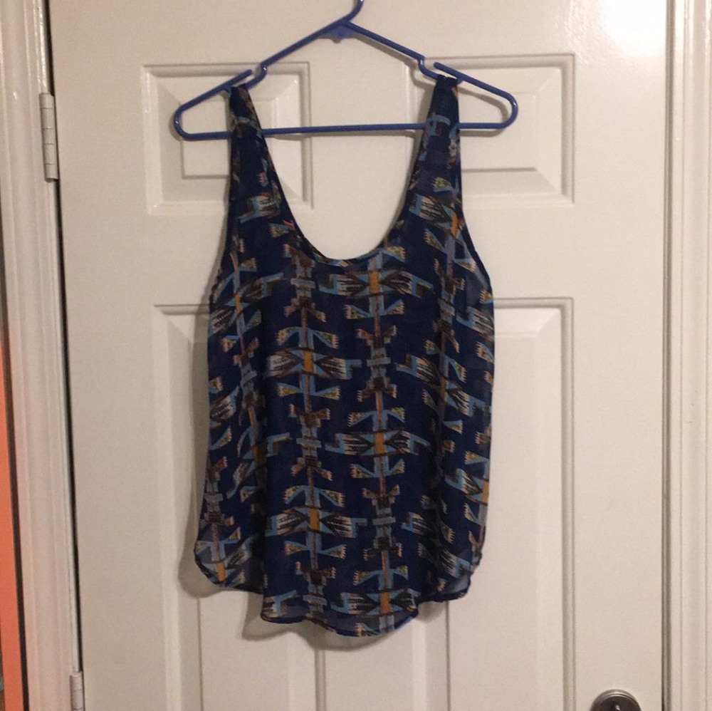 Native american sheer tank